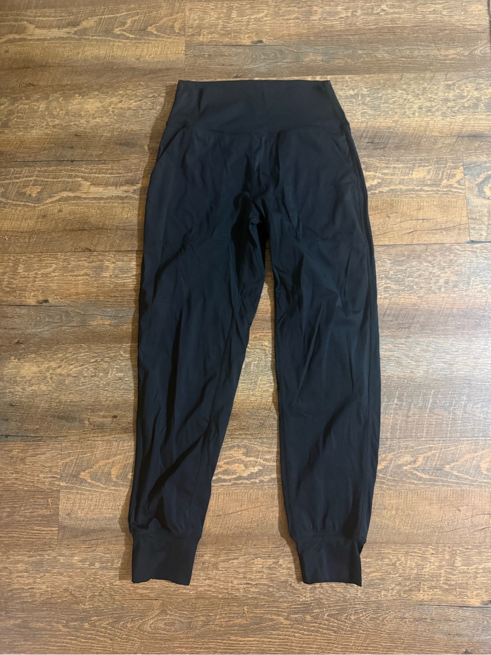 GRADUAL Women’s Black High Waisted Jogger Leggings Size Small Pockets